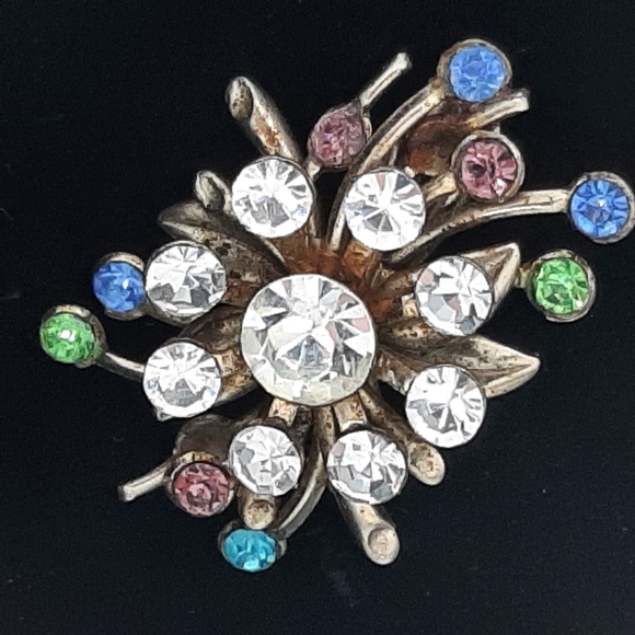 Vintage Rhinestone Brooch - Picture 1 of 5